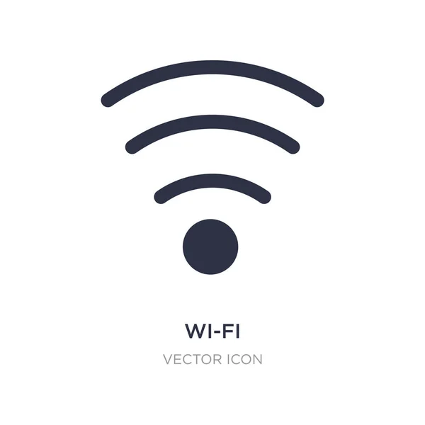 Icono wi-fi sobre fondo blanco. Elemento simple ilustración de — Vector de stock