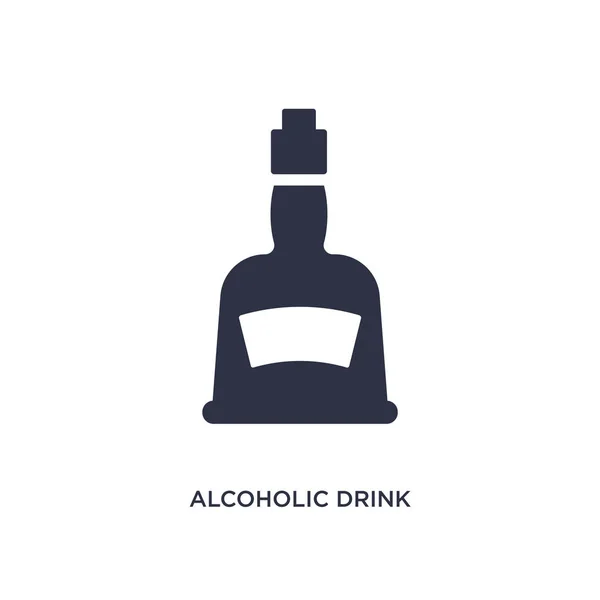 Icône de boisson alcoolisée sur fond blanc. Élément simple illustr — Image vectorielle