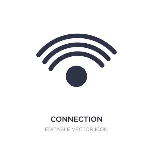 Icono de conexión sobre fondo blanco. Elemento simple ilustración — Vector de stock