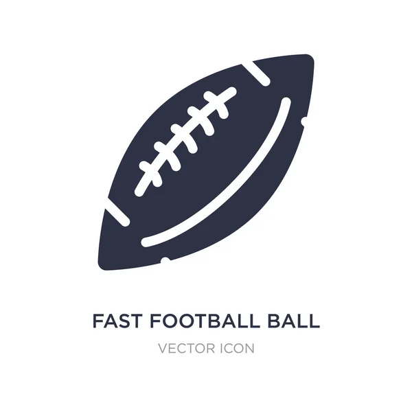 Icono de pelota de fútbol rápido sobre fondo blanco. Elemento simple illu — Vector de stock