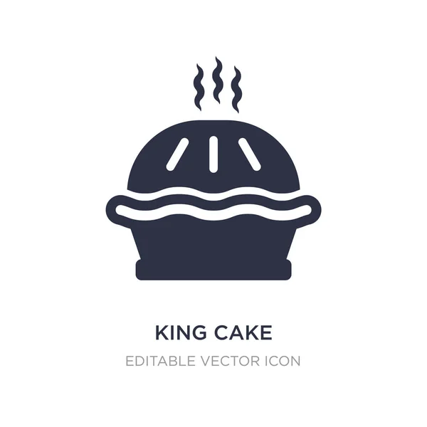 King Cake Symbol auf weißem Hintergrund. einfache Elementillustration — Stockvektor