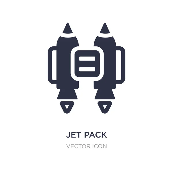 Jet-Pack-Symbol auf weißem Hintergrund. einfaches Element Abbildung f — Stockvektor