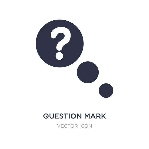 Question mark icon on white background. Simple element illustrat — Stock Vector