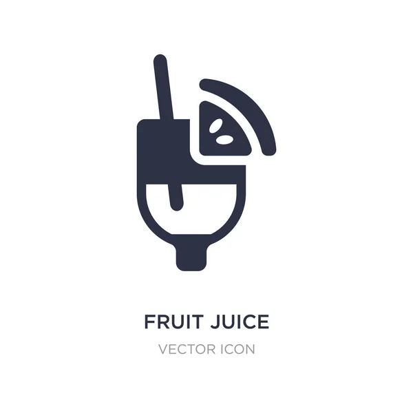 Icône de jus de fruits sur fond blanc. Illustration d'élément simple — Image vectorielle