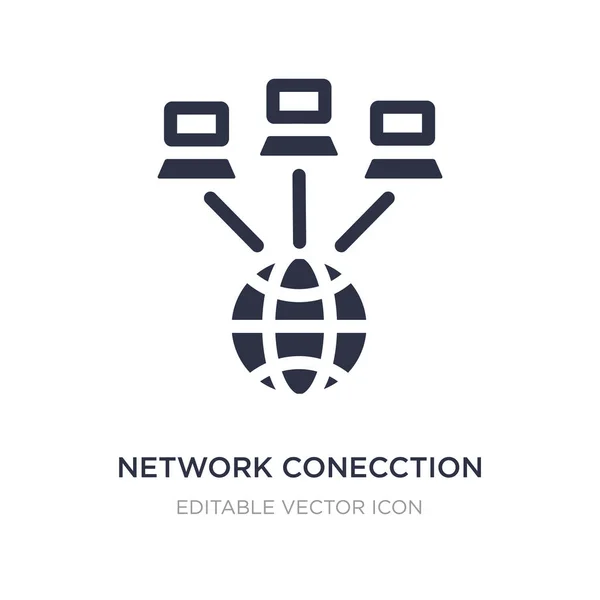 Network conecction icon on white background. Simple element illu — Stock Vector