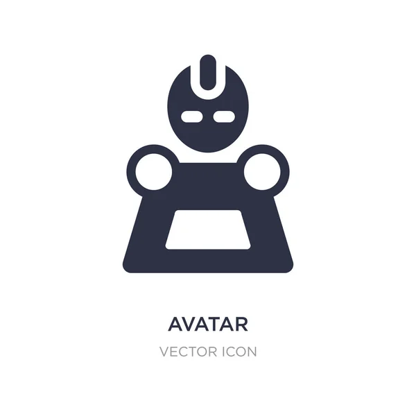 Avatar-Symbol auf weißem Hintergrund. einfaches Element Illustration hin und her — Stockvektor