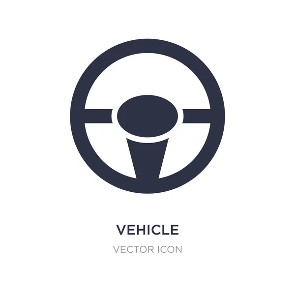 Vehículo icono del volante sobre fondo blanco. Elemento simple — Vector de stock