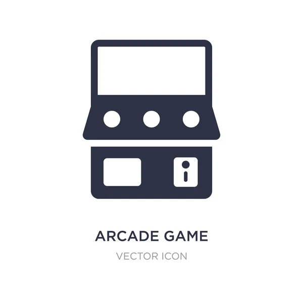 Arcade game icon on white background. Simple element illustratio — Stock Vector