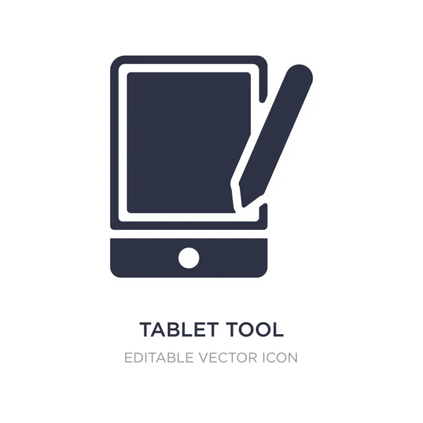 Tablet-Tool-Symbol auf weißem Hintergrund. einfaches Element illustratio — Stockvektor