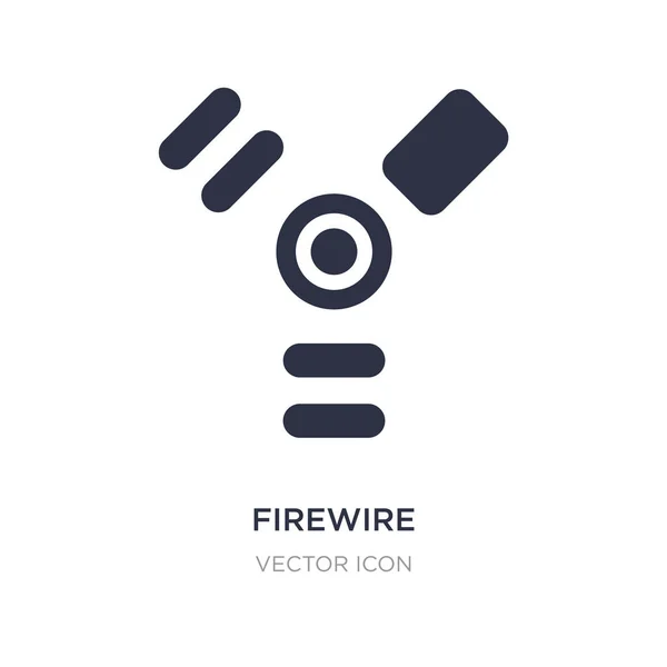 Icône firewire sur fond blanc. Élément simple illustration f — Image vectorielle