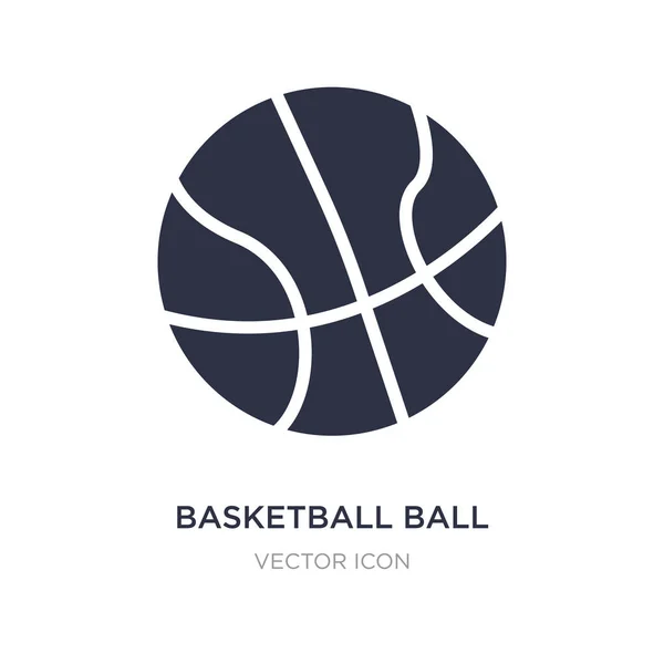 Basketballsymbol auf weißem Hintergrund. einfaches Element illustr — Stockvektor