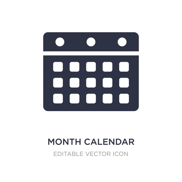 Icona del calendario mese su sfondo bianco. Elemento semplice illustrare — Vettoriale Stock