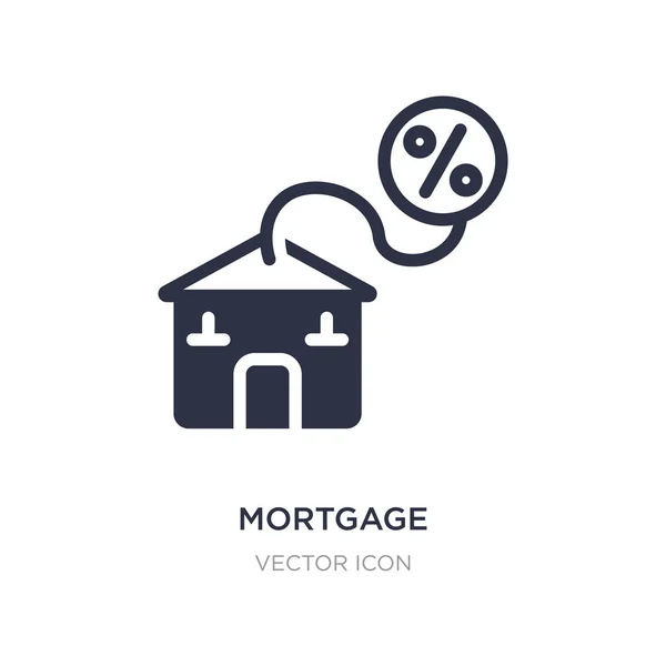 Ícone de hipoteca no fundo branco. Ilustração do elemento simples f — Vetor de Stock