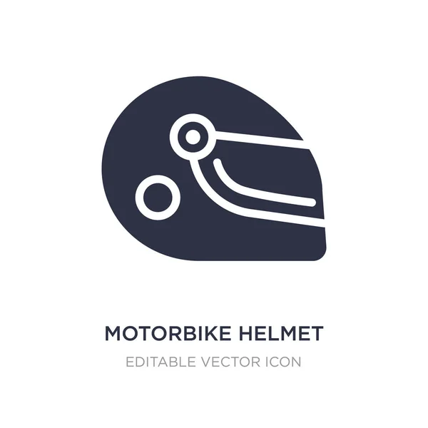 Значок мотоциклетного шлема на белом фоне. Простая элементная иллюзия — стоковый вектор