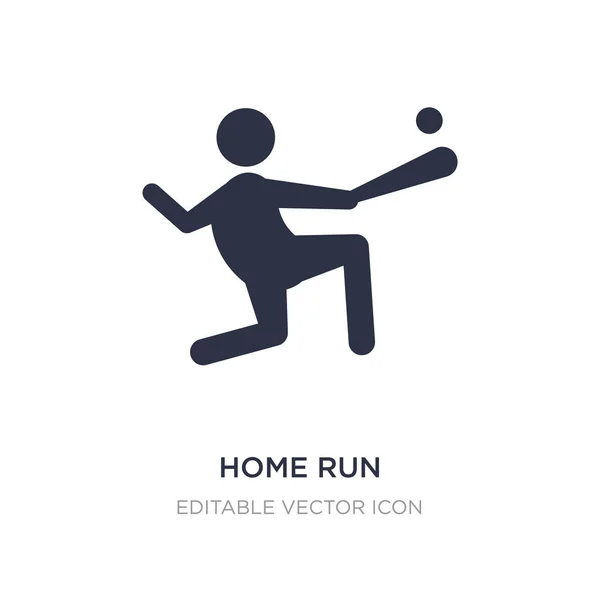 Home run ícone no fundo branco. Ilustração do elemento simples f — Vetor de Stock