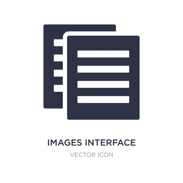 Ícone de interface de imagens no fundo branco. Elemento simples illust — Vetor de Stock