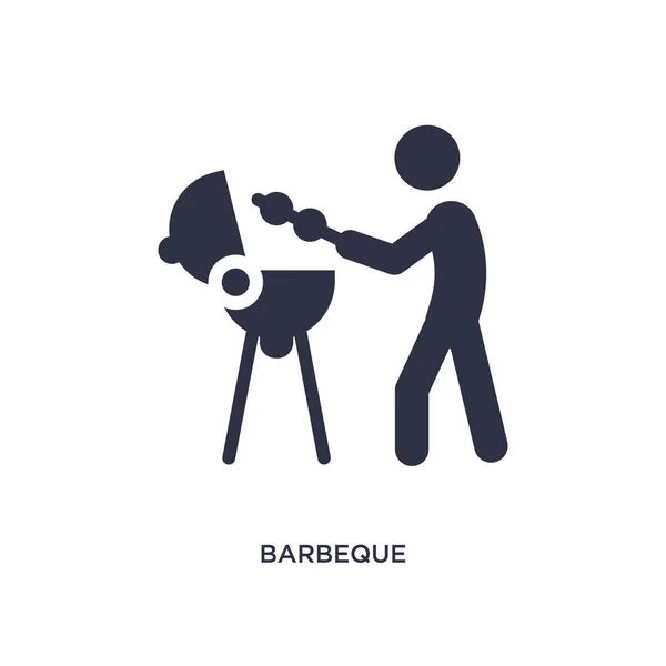 Icône barbecue sur fond blanc. Élément simple illustration f — Image vectorielle