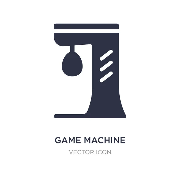 Ícone de máquina de jogo no fundo branco. Elemento simples ilustrati — Vetor de Stock
