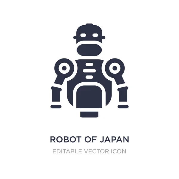 Robô do ícone japão no fundo branco. Elemento simples illustra — Vetor de Stock