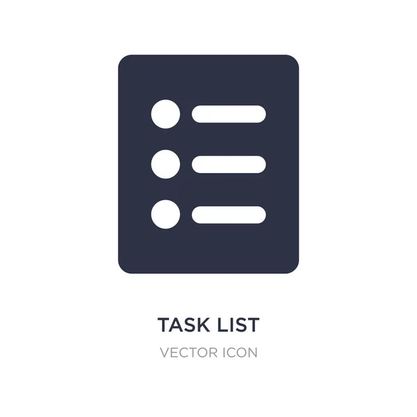 Ícone da lista de tarefas no fundo branco. Ilustração do elemento simples — Vetor de Stock
