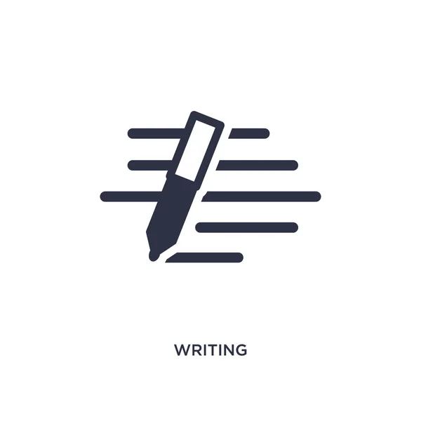 Writing icon on white background. Simple element illustration fr — Stock Vector