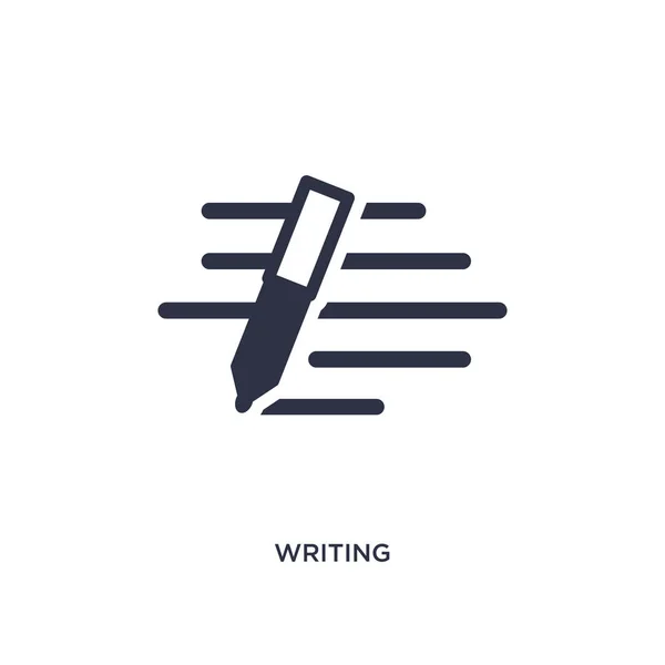 Icono de escritura sobre fondo blanco. Elemento simple ilustración fr — Vector de stock