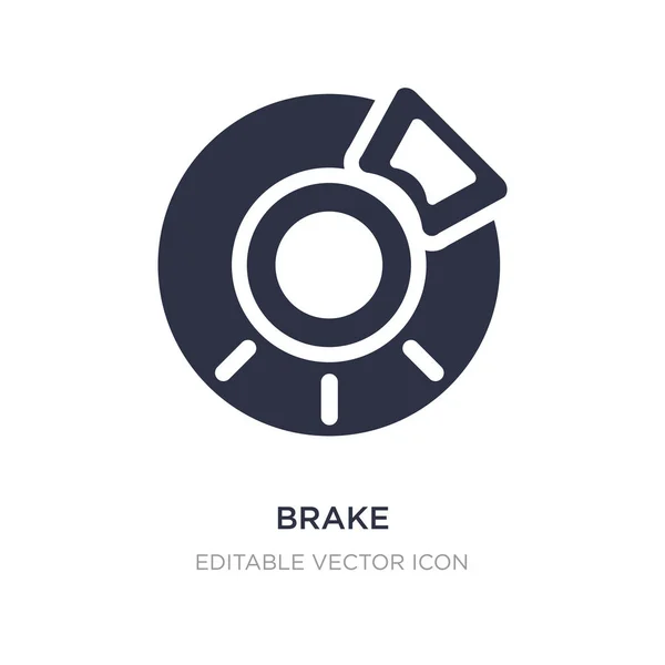 Bremssymbol auf weißem Hintergrund. einfache Elementillustration aus — Stockvektor