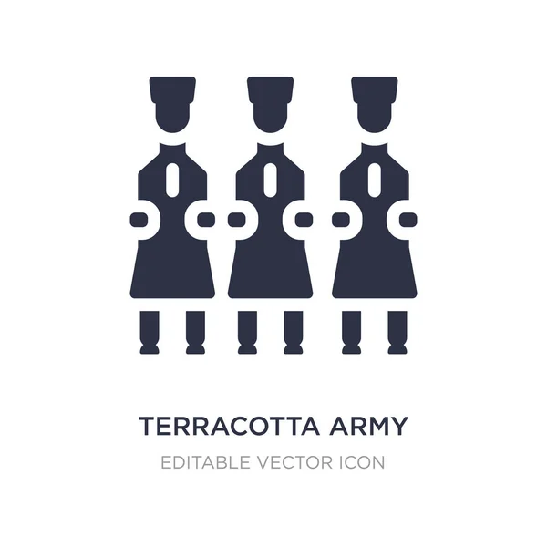 Terrakotta-Armee-Symbol auf weißem Hintergrund. einfaches Element illustr — Stockvektor