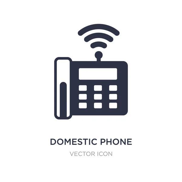 Ícone de telefone doméstico no fundo branco. Elemento simples illustra — Vetor de Stock