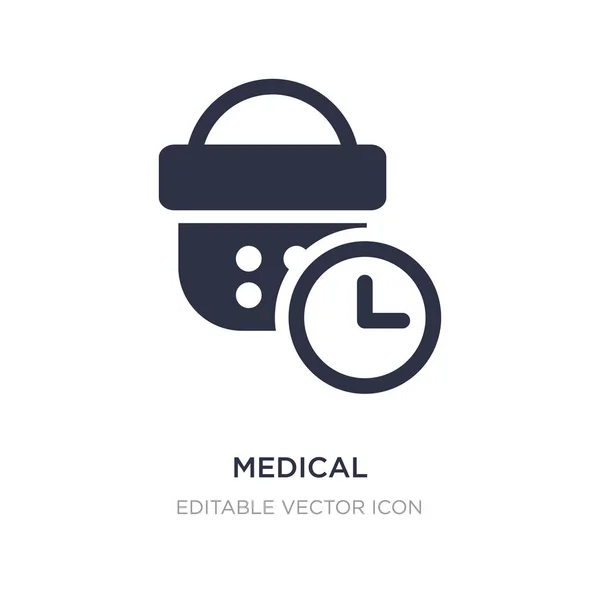 Arzttermin-Symbol auf weißem Hintergrund. einfaches Element krank — Stockvektor