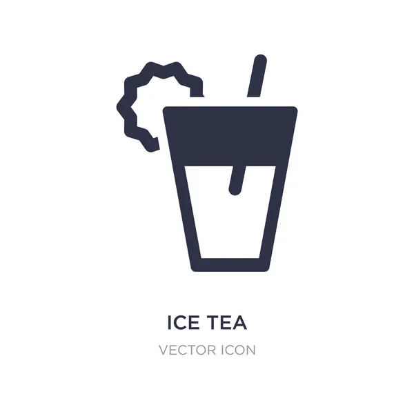 Icône de thé glacé sur fond blanc. Illustration d'élément simple fr — Image vectorielle