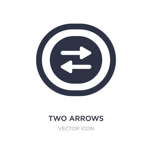 Deux flèches pointant l'icône droite et gauche sur fond blanc. Sim ! — Image vectorielle