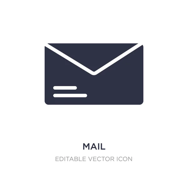 Mail-Symbol auf weißem Hintergrund. einfache Elementillustration aus — Stockvektor