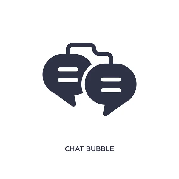 Icona della bolla di chat su sfondo bianco. Elemento semplice illustratio — Vettoriale Stock