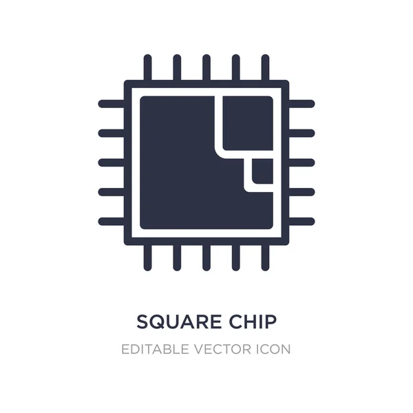 Quadratisches Chip-Symbol auf weißem Hintergrund. einfaches Element illustratio — Stockvektor