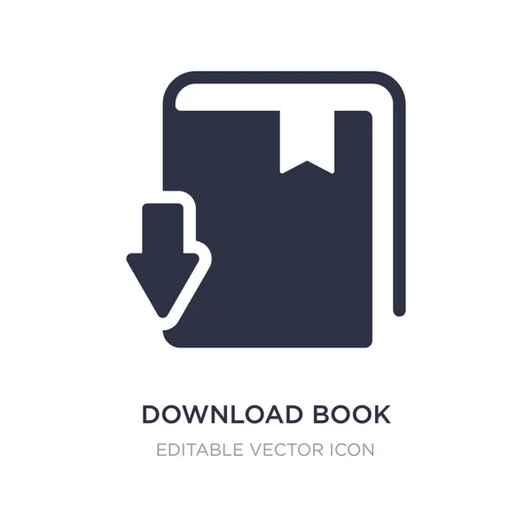 Descargar el icono del libro sobre fondo blanco. Elemento simple illustrat — Vector de stock