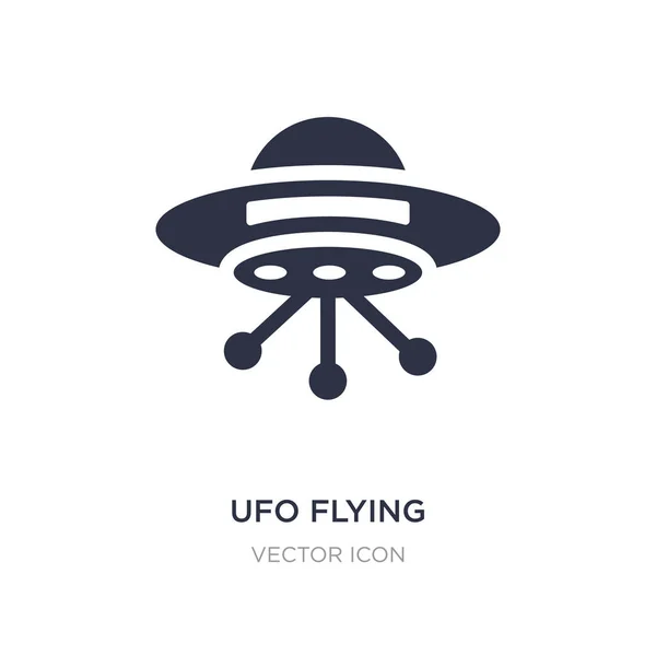 Ufo fliegendes Symbol auf weißem Hintergrund. einfache Elementillustration — Stockvektor