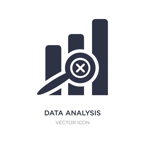 Icono de análisis de datos en fondo blanco. Elemento simple illustrat — Vector de stock