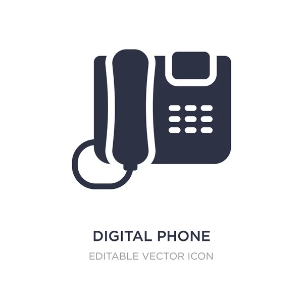 Digitales Telefon-Symbol auf weißem Hintergrund. einfaches Element veranschaulichen — Stockvektor