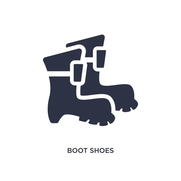 Boot shoes icon on white background. Simple element illustration — Stock Vector