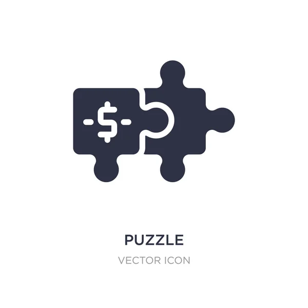 Icône de puzzle sur fond blanc. Illustration d'élément simple — Image vectorielle
