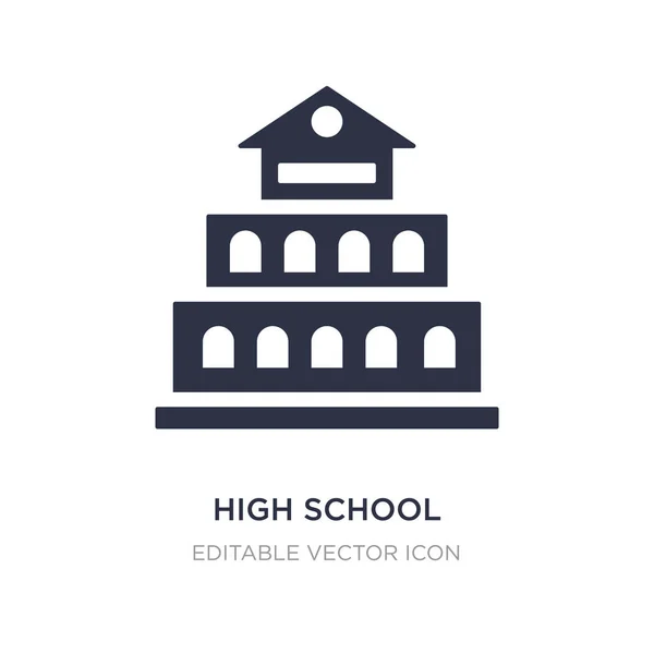 Highschool-Symbol auf weißem Hintergrund. einfaches Element illustratio — Stockvektor