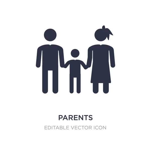 Eltern-Symbol auf weißem Hintergrund. einfaches Element Illustration fr — Stockvektor