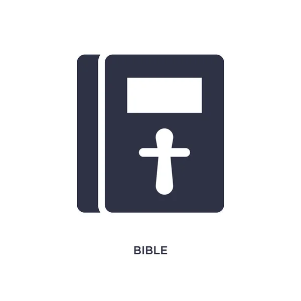 Icono de la Biblia sobre fondo blanco. Elemento simple ilustración de — Archivo Imágenes Vectoriales