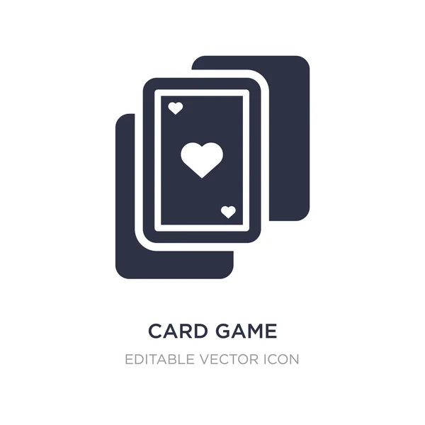 Icône de jeu de cartes sur fond blanc. Illustration d'élément simple — Image vectorielle