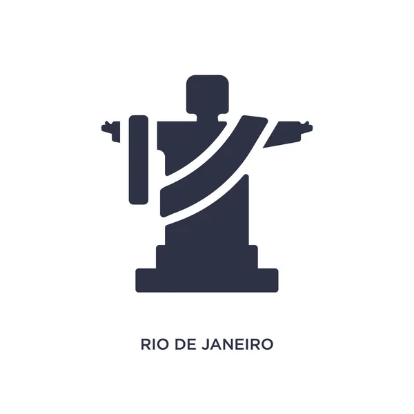 Ріо-де-Жанейро значок на білому тлі. Простий елемент illustra — стоковий вектор