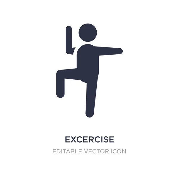 Excercise icon on white background. Simple element illustration — Stock Vector