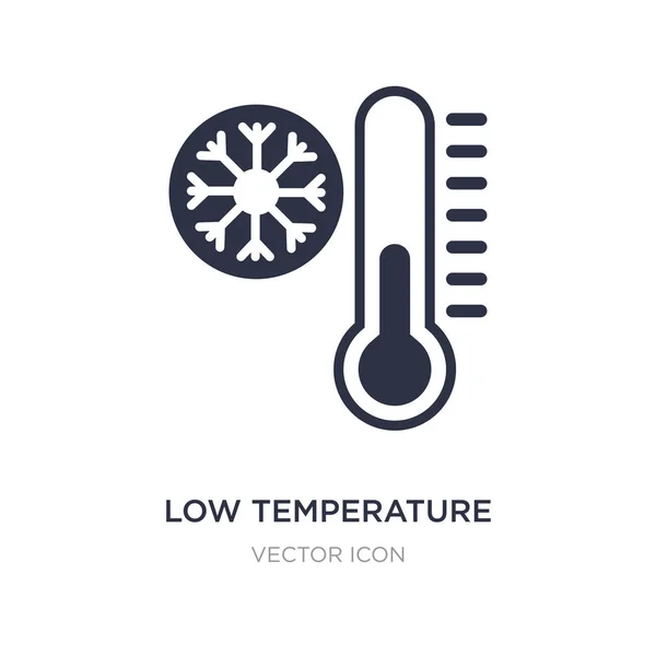 Icono de baja temperatura sobre fondo blanco. Elemento simple illustr — Vector de stock