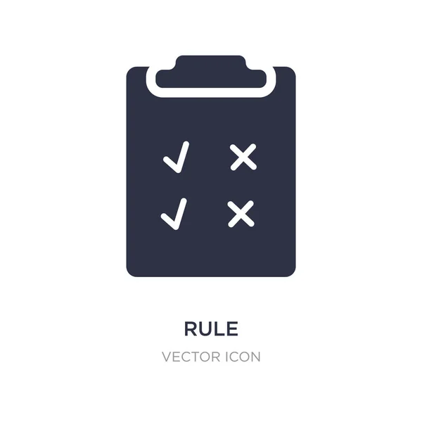 Icono de regla sobre fondo blanco. Elemento simple ilustración de — Vector de stock