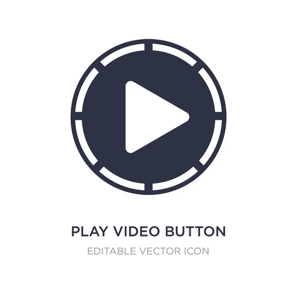 Reproduzir ícone de botão de vídeo no fundo branco. Elemento simples illus — Vetor de Stock